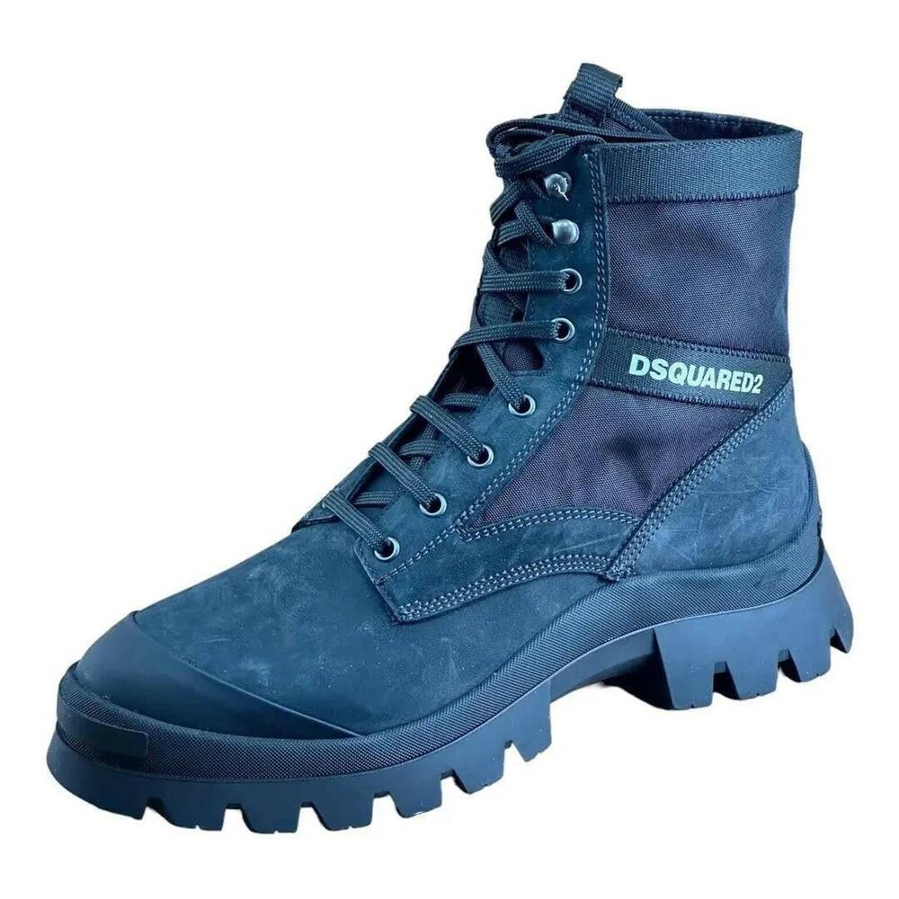 DSQUARED2 Tank combat Boot Men black Leather